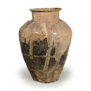 Tokoname ware: jar with three handles.