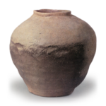 Tokoname ware: short-neck jar.