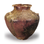 Tokoname ware: jar with three handles.