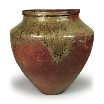 Tokoname ware: large jar.