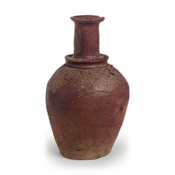 Tokoname ware: bottle vase.