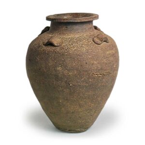 Tokoname ware: jar with four handles.