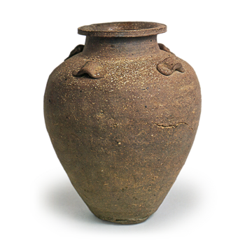 Tokoname ware: jar with four handles.