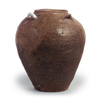 Tokoname ware: jar with four handles.