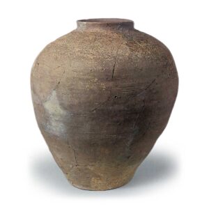 Tokoname ware: short-neck jar.