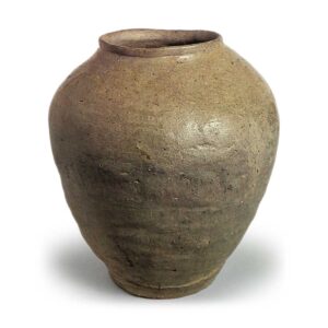 Tokoname ware: short-neck jar.