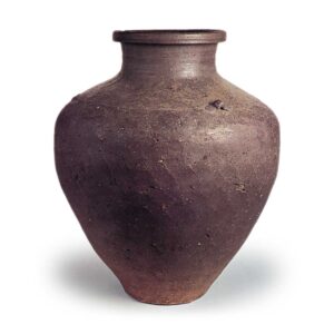 Tokoname ware: jar with three handles.