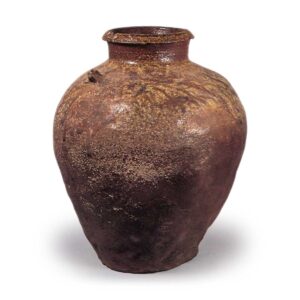 Tokoname ware: jar with three handles.