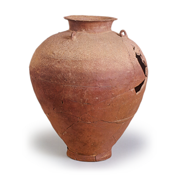 Tokoname ware: jar with four handles.