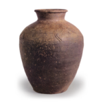 Atsumi ware: jar with incised ornament.