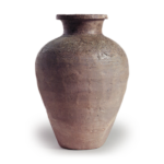 Atsumi ware: jar with incised ornament.