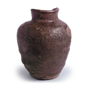 Atsumi ware: jar with incised ornament.