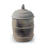 Atsumi ware: covered jar for containing sutra case.