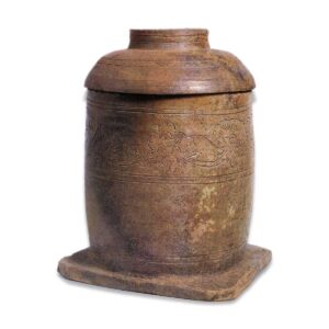 Sanage ware: covered jar for containing sutra case.