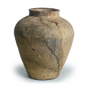 Sanage ware: short-neck jar.