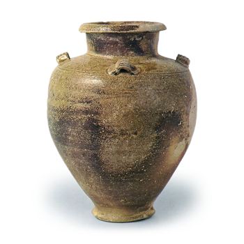 Mino Sue ware: jar with four handles.