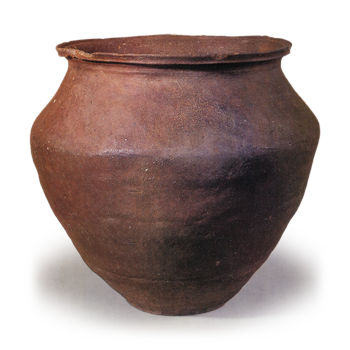 Echizen ware: large jar.