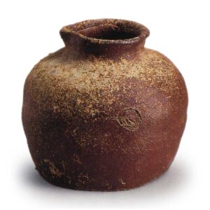 Echizen ware: ohaguro (tooth-stain pigment) jar.