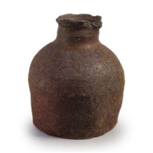 Echizen ware: ohaguro (tooth-stain pigment) jar.