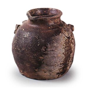 Echizen ware: ohaguro (tooth-stain pigment) jar.