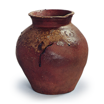 Echizen ware: beaked jar.
