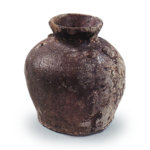 Echizen ware: ohaguro (tooth-stain pigment) jar.