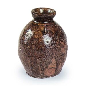 Echizen ware: ohaguro (tooth-stain pigment) jar.