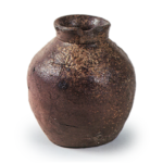 Echizen ware: ohaguro (tooth-stain pigment) jar.