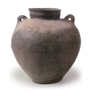 Suzu ware: jar with two handles. Excavated at Sano,