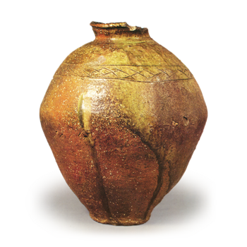 Shigaraki ware: jar.