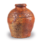 Shigaraki ware: Higaki-patterned jar.