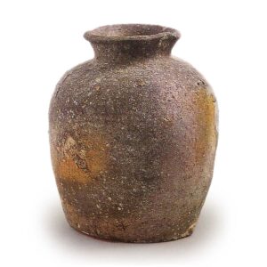 Iga ware: small beaked jar.