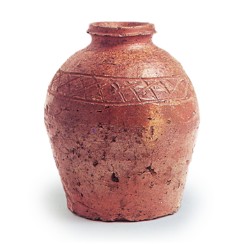 Shigaraki ware: jar.