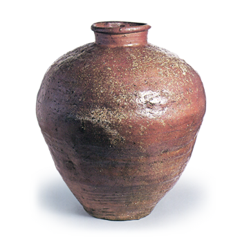 Shigaraki ware: jar.