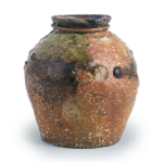 Iga ware: small beaked jar.