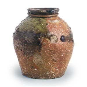 Iga ware: small beaked jar.