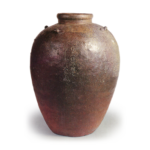 Bizen ware: jar with four handles.