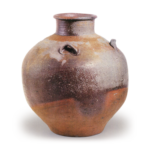 Bizen ware: jar with four handles.