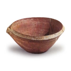 Bizen ware: mortar.