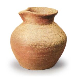 Bizen ware: small beaked jar.