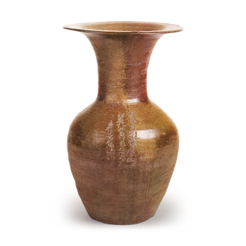 Bizen ware: flower vase.