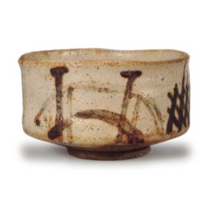 Shino tea bowl, konwn as "Gojō-bashi"