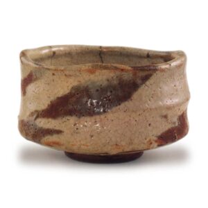 Marbled Shino tea bowl, known as "Mōko"