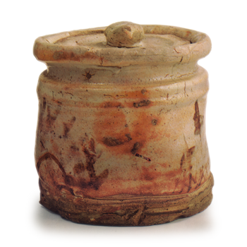 Shino notch-shaped water jar