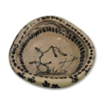 Shino bowl with tree design