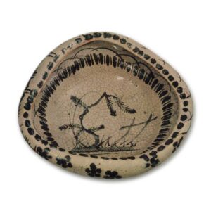 Shino bowl with tree design