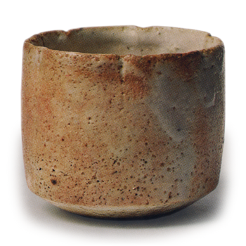 Shino flower-shaped wine cup