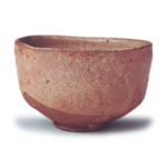 Red Shino tea bowl