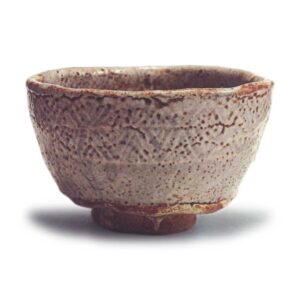 Gray Shino tea bowl