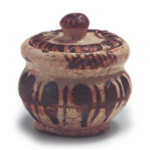 Shino incense caddy in shape of jar